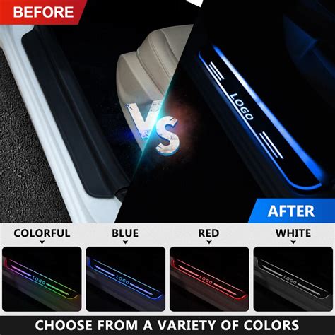 LED Door Sill Streamed Light For Audi A5 Sportback 2009 2020 Acrylic