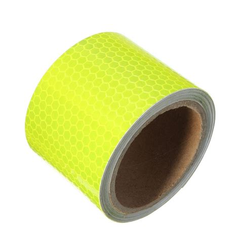 2x10inch Fluorescent Yellow Reflective Safety Warning Conspicuity Tape Film Sticker Alex Nld