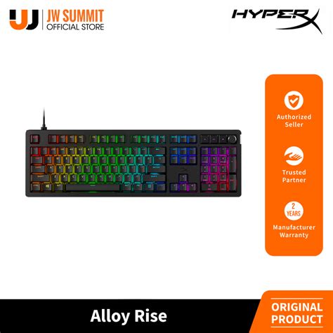 Hyperx Alloy Rise Hot Swappable Key Red Linear Switch Wired Mechanical Gaming Keyboard G A Aa