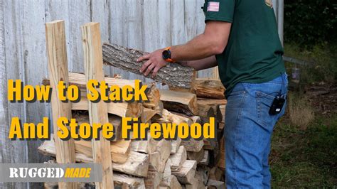 How To Stack And Store Firewood Youtube