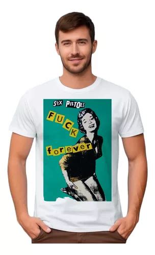 Camiseta Masculina Banner Banda Sex Pistols Fuck Forever Parcelamento Sem Juros