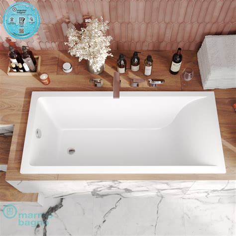 Ванна из искусственного камня Marmo Bagno Алесса NEW 180х80 - купить по ...