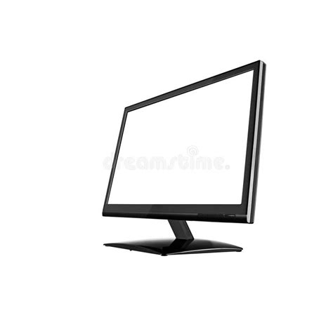 Widescreen lcd monitor stock image. Image of digital - 75994183