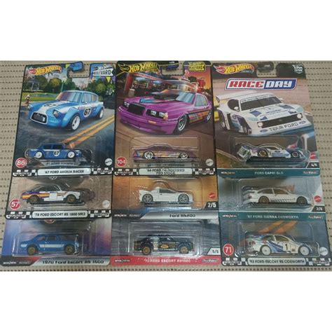 Hot Wheels Premium Ford Escort Rs Sierra Cosworth Capri Anglia Thunderbird Selections Mmrr