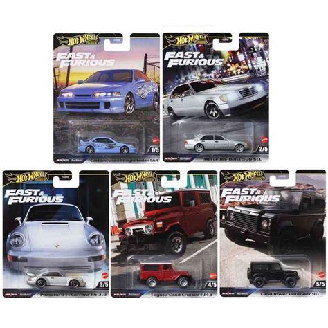 Hot Wheels Premium Fast Furious Set Of 5 HNW46 956G BIG W