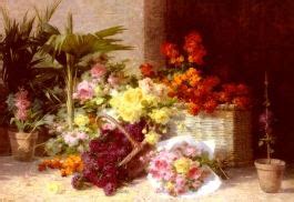 En El Comerciante De Flores Chez La Marchande De Fleurs By Andre