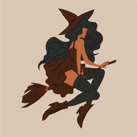 Witch Cute Ladies Pin Up Retro Style Halloween Costume Concept