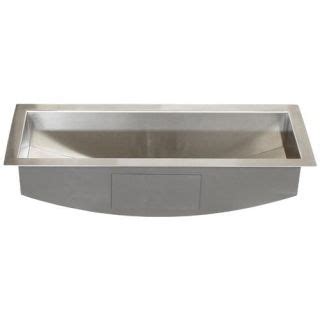 Stainless Steel Sqaure Trough Kitchen Island Bar Sink