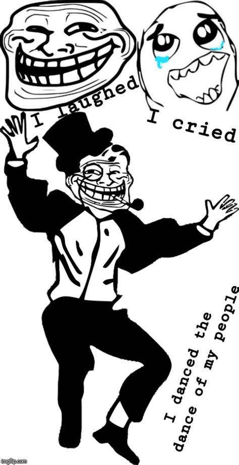 Crying Happy Troll Face