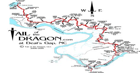 Tail Of The Dragon Route Map