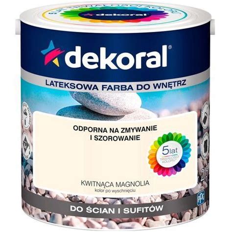 Dekoral Farba Lateksowa Akrylit W Kolor Kwitn Ca Magnolia L