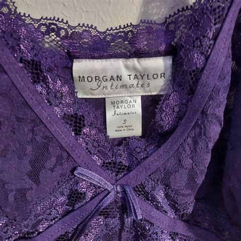 Lace Sheer Purple Lingerie Slip Dress With The Depop