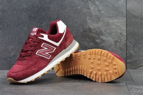 Купить кроссовки new balance 574 GB бордовые цены. Купить мужские new ...