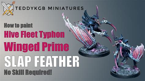 How To Paint Hive Fleet Typhon Winged Tyranid Prime Youtube