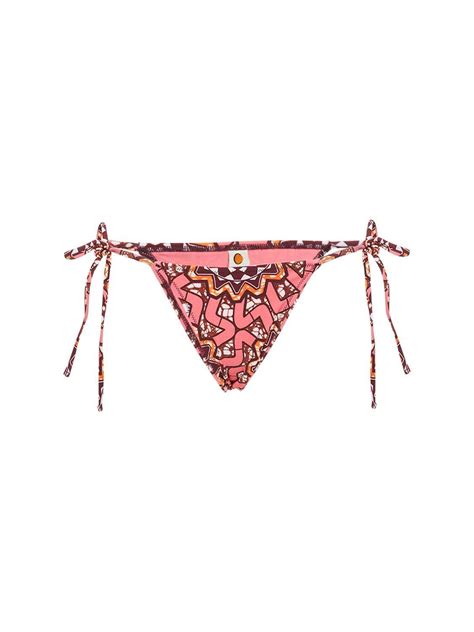 Buy Tropic Of C Praia Printed Bikini Bottoms Pink Multi At Off