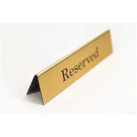 Table Reserved Sign Gold Konga Online Shopping