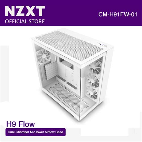 Nzxt H Flow Dual Chamber Mid Tower Airflow Case Lazada Ph