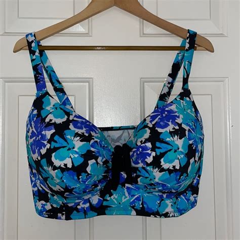 Swimsuits For All Swim Retro Bra Sized Bikini Top With Extra Coverage Poshmark
