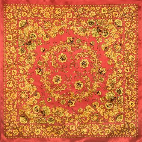 Платок «Хохломские узоры» 1499-3