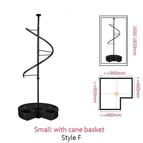 S Spiral Clothing Rack Accessories Display