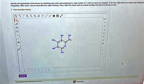 Identify The Appropriate Chiral Atoms By Selecting Each Atom And