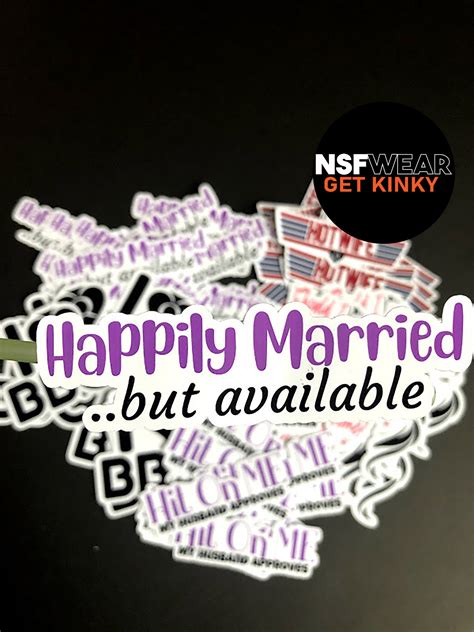 Hot Wife 5 Glossy Sticker Pack Hotwife Swingers QOS Quean Etsy