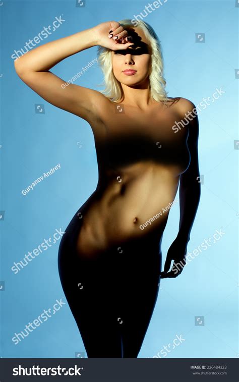 Sexy Naked Woman Posing Covering Her Stock Photo Shutterstock