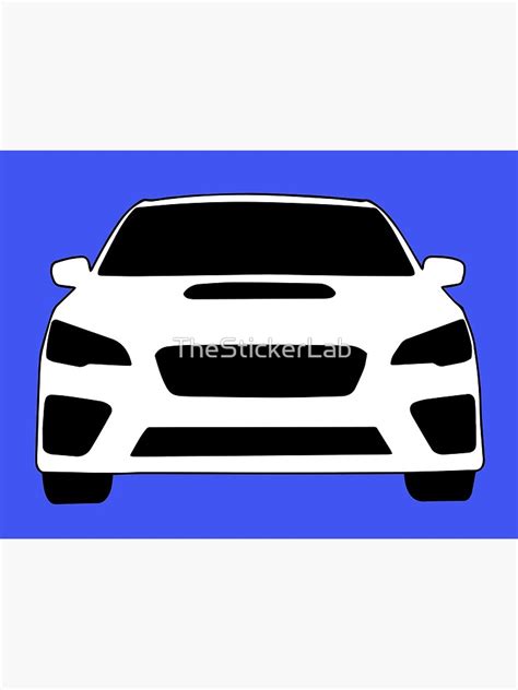 2015 Subaru Wrx Sticker Tee Full Front Design Canvas Print By