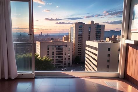 premium photo  view   city   balcony   view   city