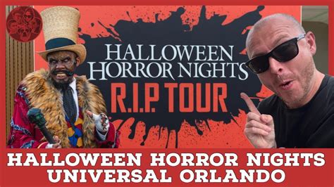 Halloween Horror Nights R I P Tour Full Experience Florida Vlog Hhn