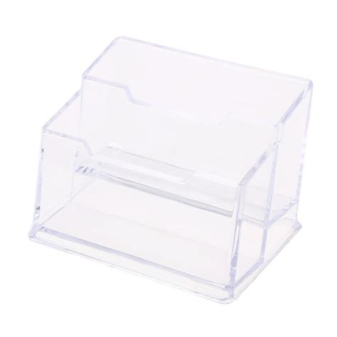 Gonyden Clear Acrylic Business Case Holder Desktop 2 Tier Note Display