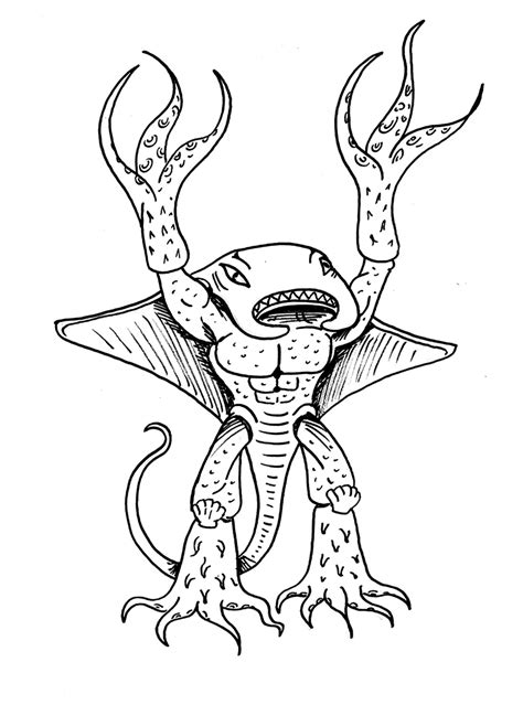 Раскраски Чудовища Распечатать