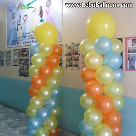 Balloon Pillars At Prime Center Foundation Cebu Balloons And Party