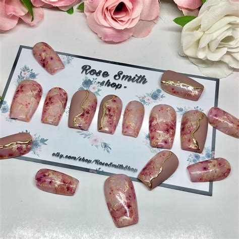 Gleb Baby Boomer Nude Rosa Ombre Press On Nägel Etsy