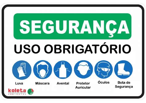 O Que É Obrigatório - Placa de EPI Uso Obrigatório | PDF