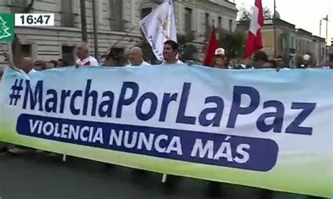 Ciudadanos Convocan Marcha Por La Paz En Lima Canal N