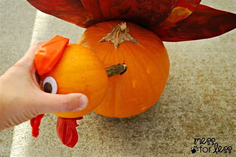 Pumpkin Turkey Craft Mess For Less