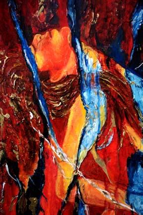 Feeling Color Abstract Nude Painting By K Madison Moore Pennsylvania Artist