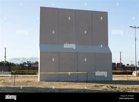 Border Wall Prototypes Stock Photo Alamy