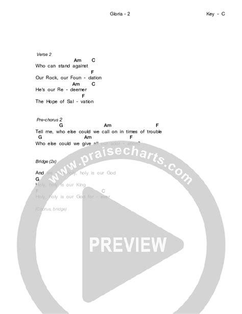 Gloria Chords PDF (Stephen Christian) - PraiseCharts