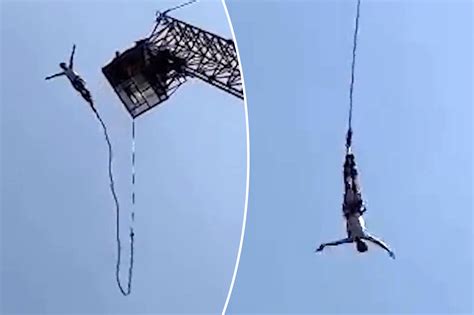 Bungee Beautiful Young Girl With Long Ponytail Hanging On 53 Off