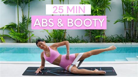 25 Min Abs And Booty Workout Intermediate Pilates With Mini Band