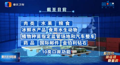 重庆新闻联播 加快建设内陆开放高地 重庆正式开放口岸数量居西部内陆首位