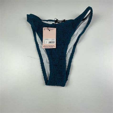 Missguided Intimates Sleepwear Tall Crinkle Boomerang Bikini
