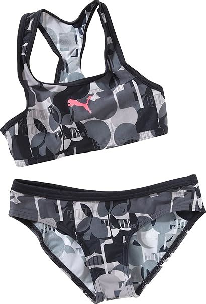 PUMA Mädchen Bustier Bikini No 1 Logo Black 152 819448 02 Amazon de Bekleidung
