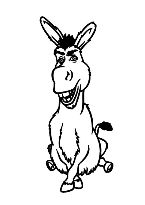 Burro Para Colorir Imprimir Desenhos