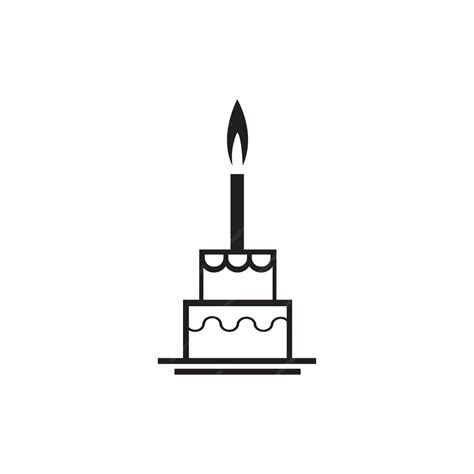 Premium Vector Birthday Cake Icon Vector Design Template