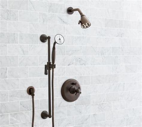 Pearson Cross Handle Pressure Balanced Shower Set With Handshower