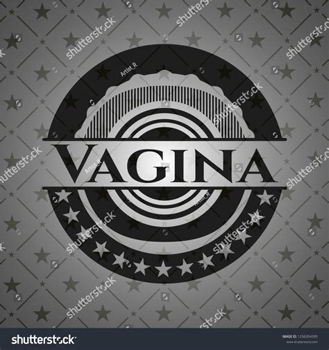 Vagina Dark Emblem Retro Stock Vector Royalty Free