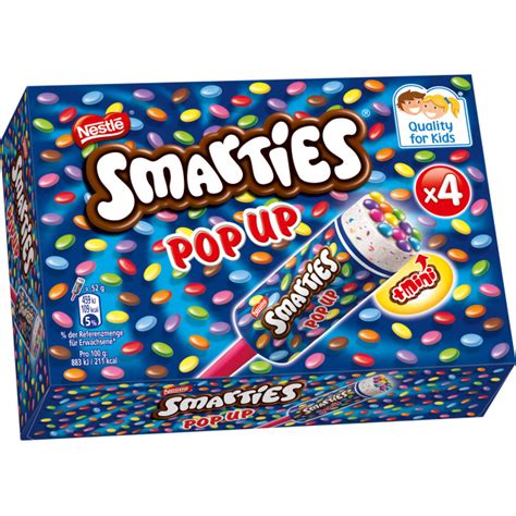 Glass Smarties Pop Up 4 Pack Nestle 287ml Nätmat